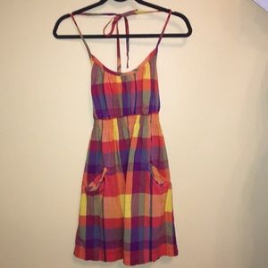 Old Navy Plaid Halter Dress size XS
